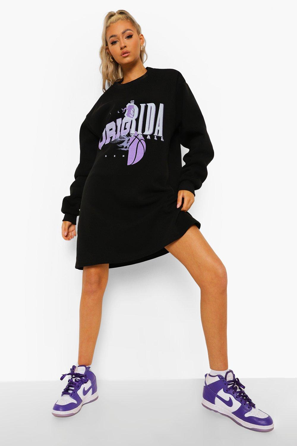 Graphic best sale sweatshirt dress