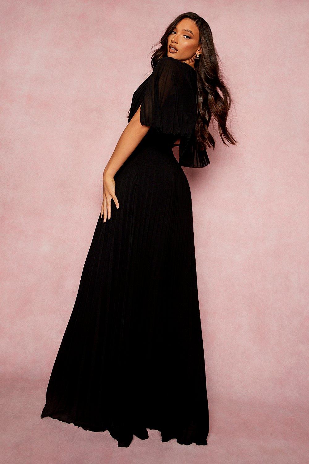 Tall pleated maxi outlet bridesmaid dress