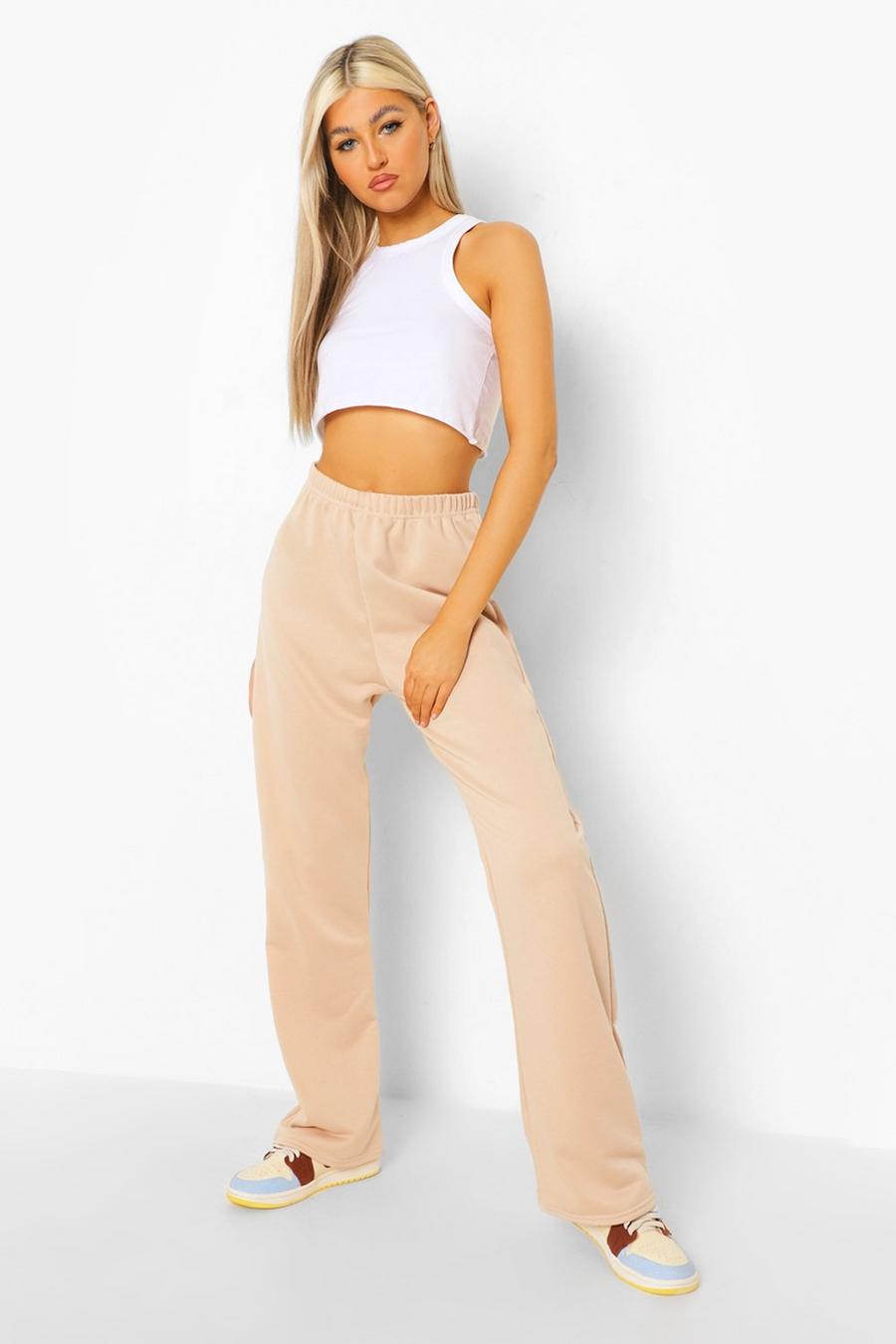 Stone Tall Piping Side Wide Leg Joggers image number 1