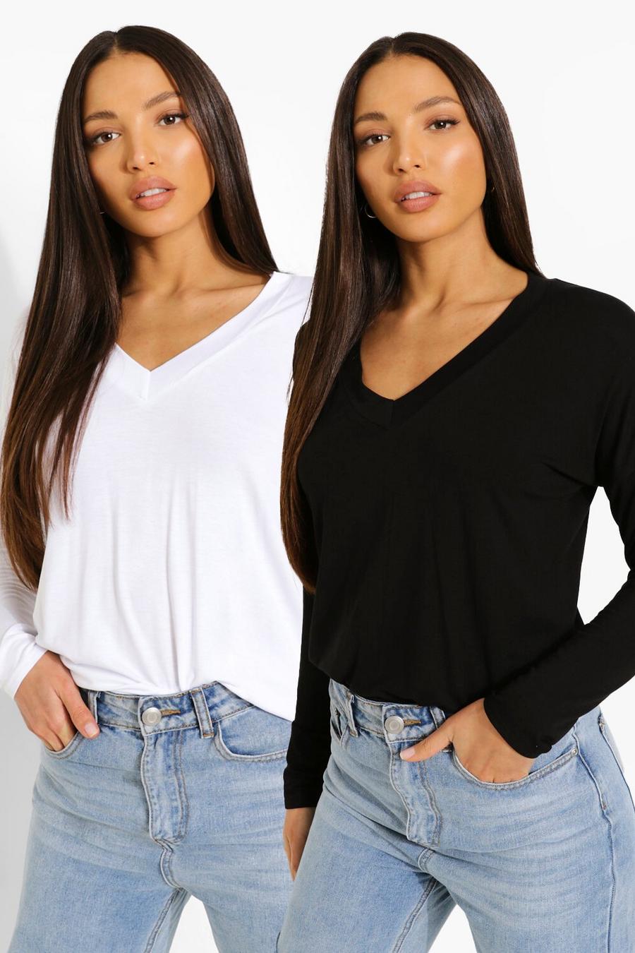 Multi Tall Oversize Longsleeve Top 2 Pack image number 1