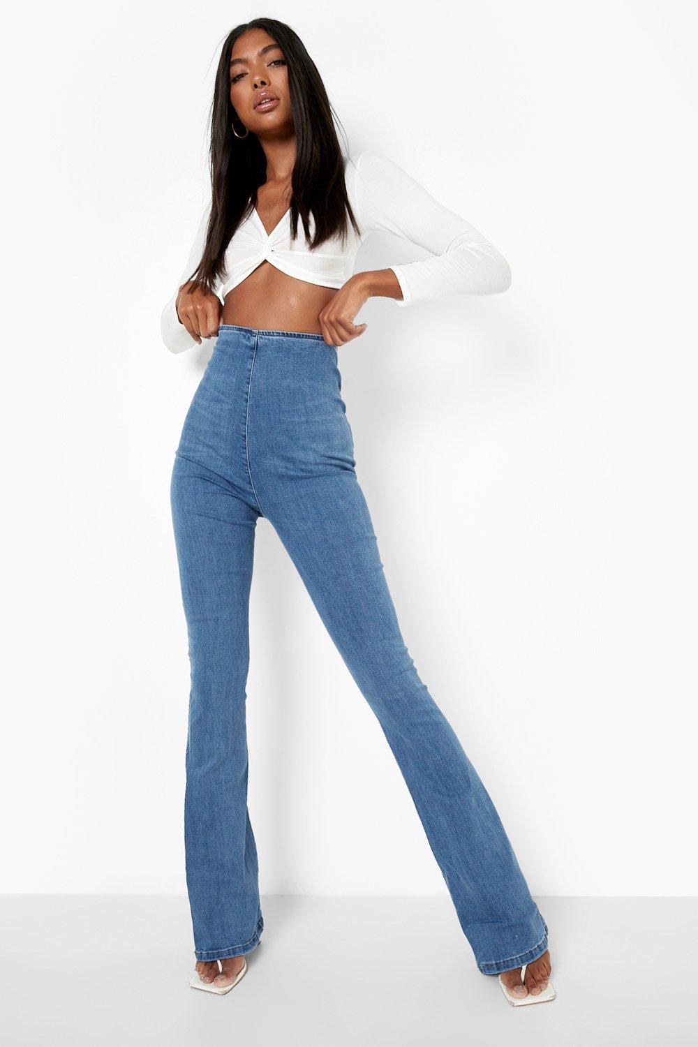 Buy online Mid Waist Denim Jegging from Jeans & jeggings for Women by La  Fem for ₹729 at 44% off