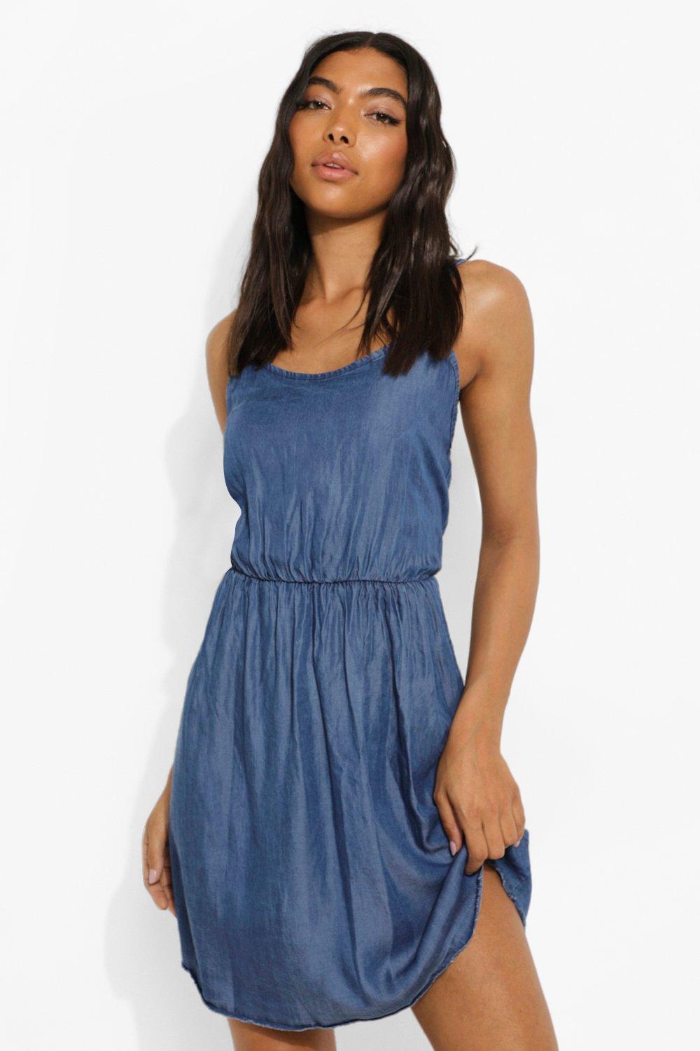 denim singlet dress