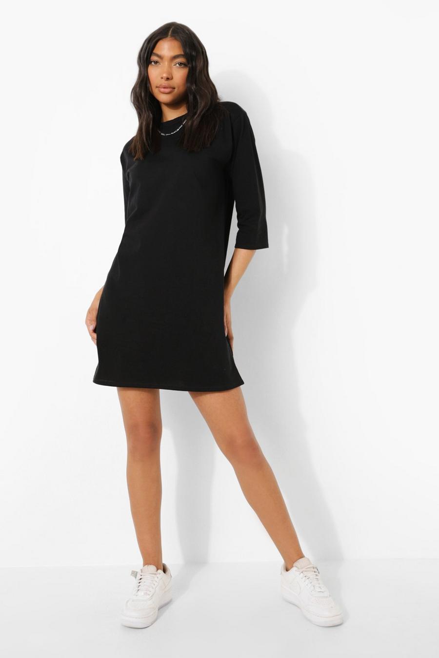 Tall Oversize T-Shirt-Kleid, Black image number 1