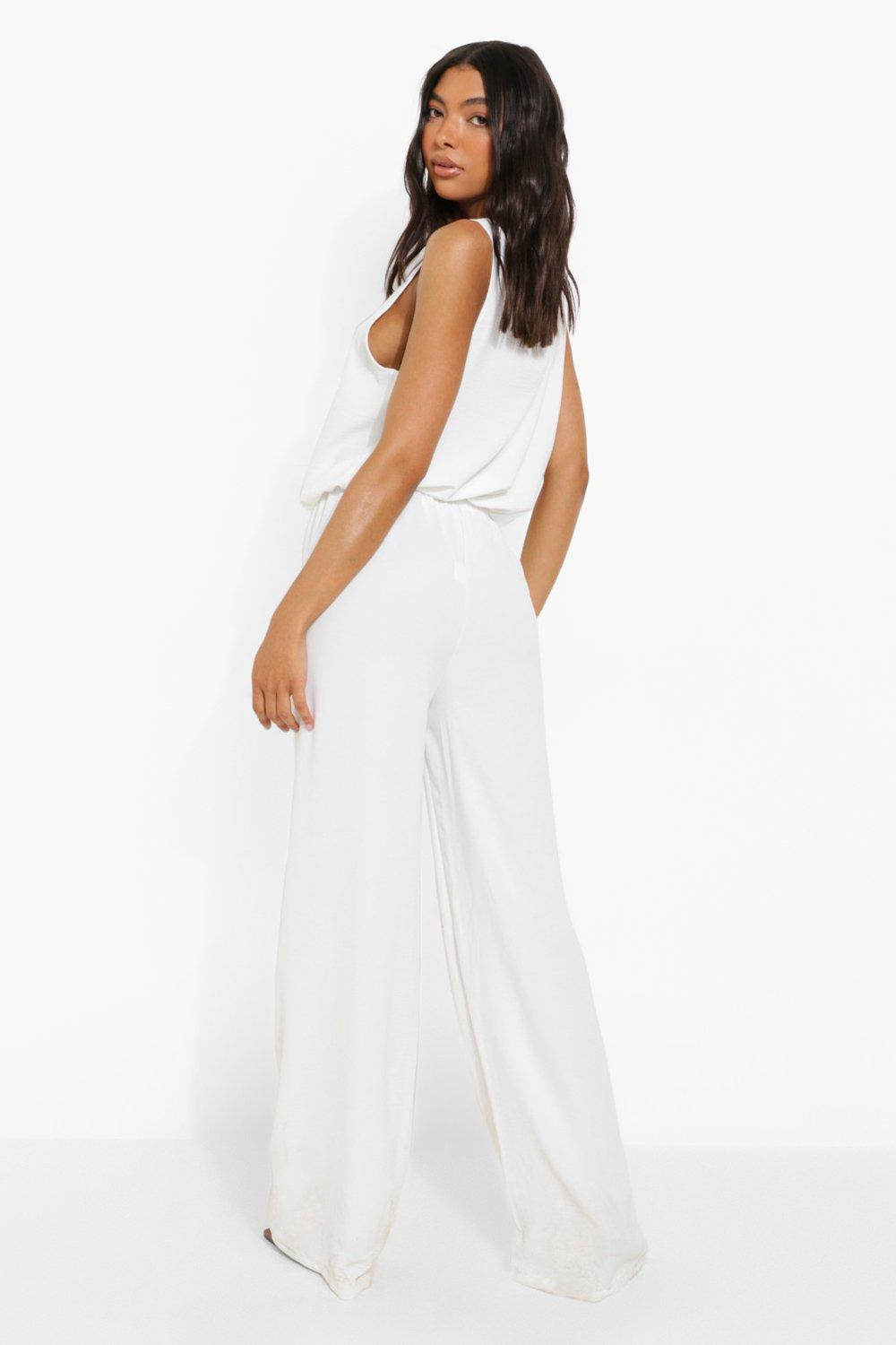 All white jumpsuit store tall