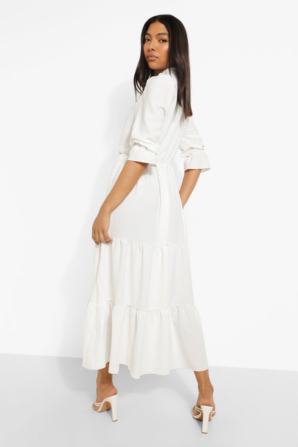 Tall white clearance dress