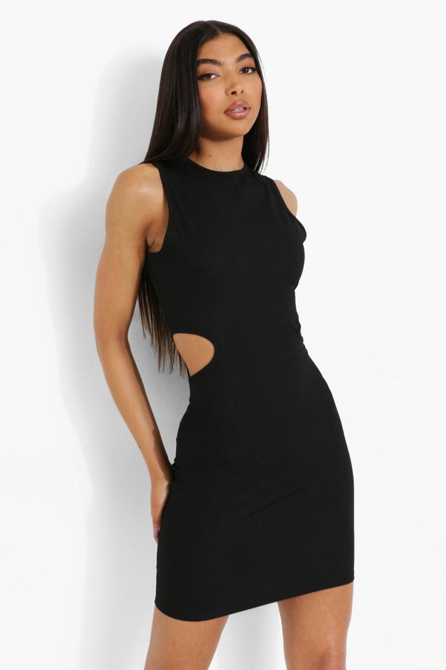 Black Tall Cut Out Detail Bodycon Dress image number 1