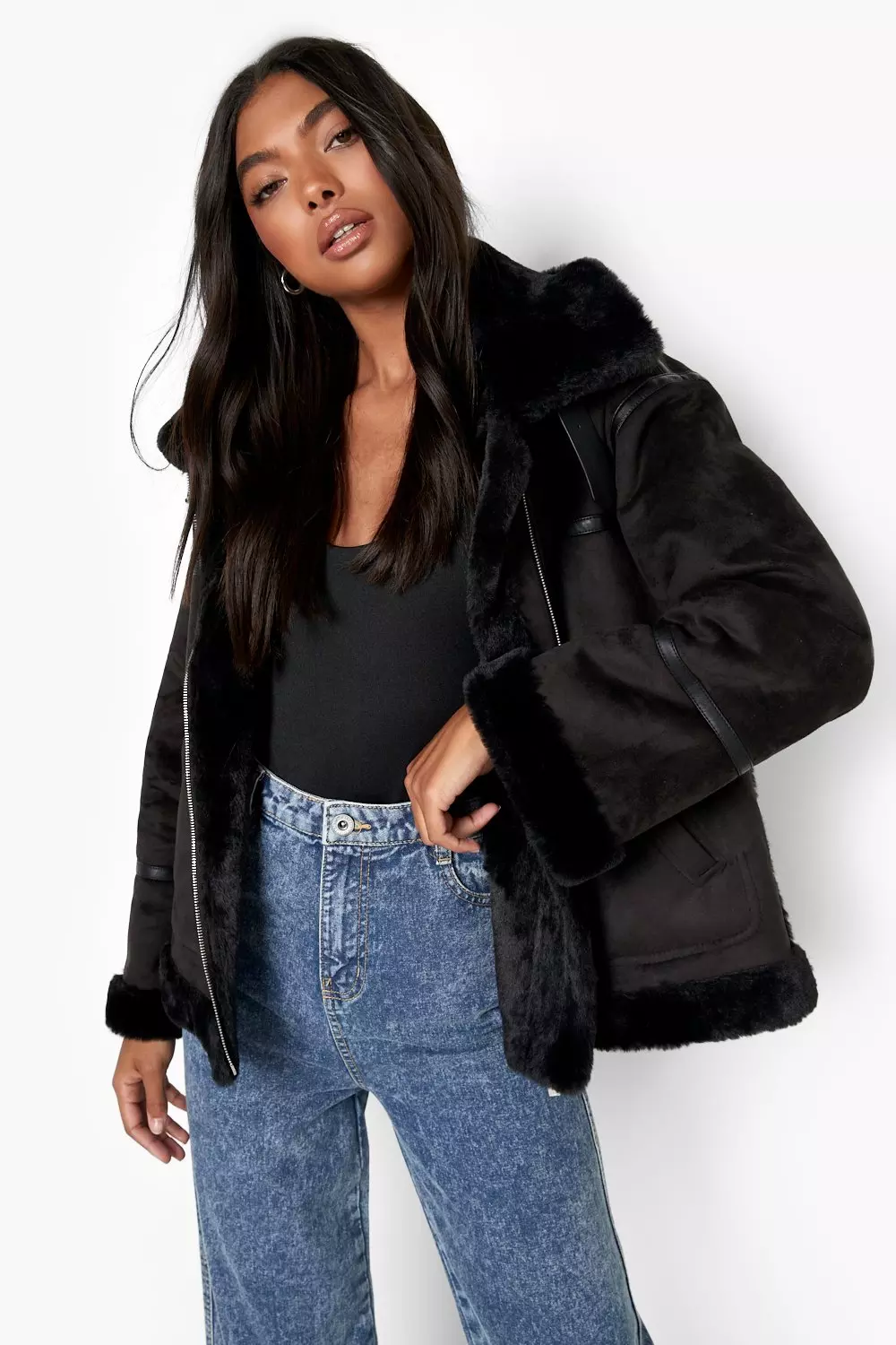 Tall on sale aviator jacket