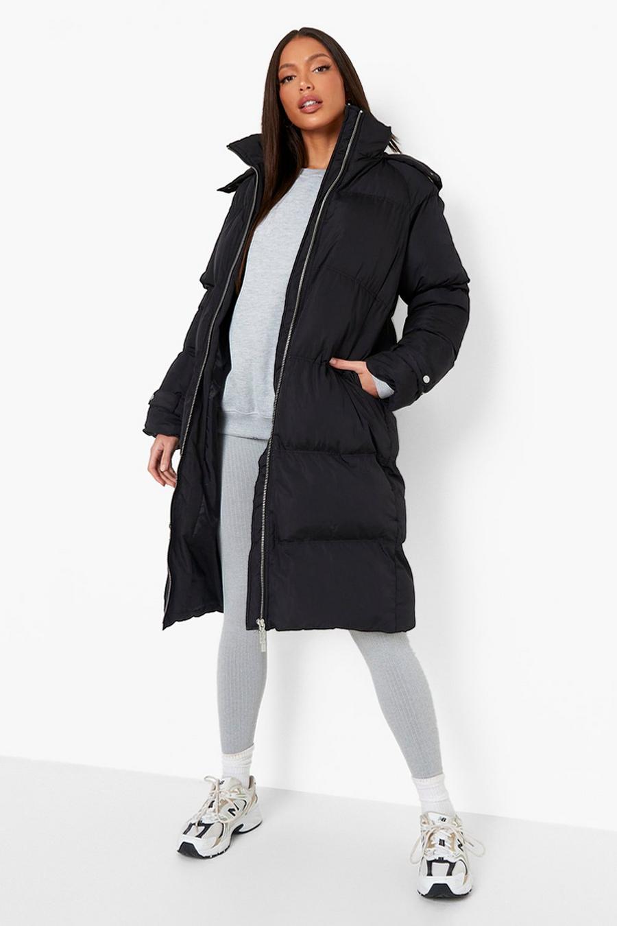Women's Tall Maxi Faux Fur Trim Puffer Jacket | Boohoo UK