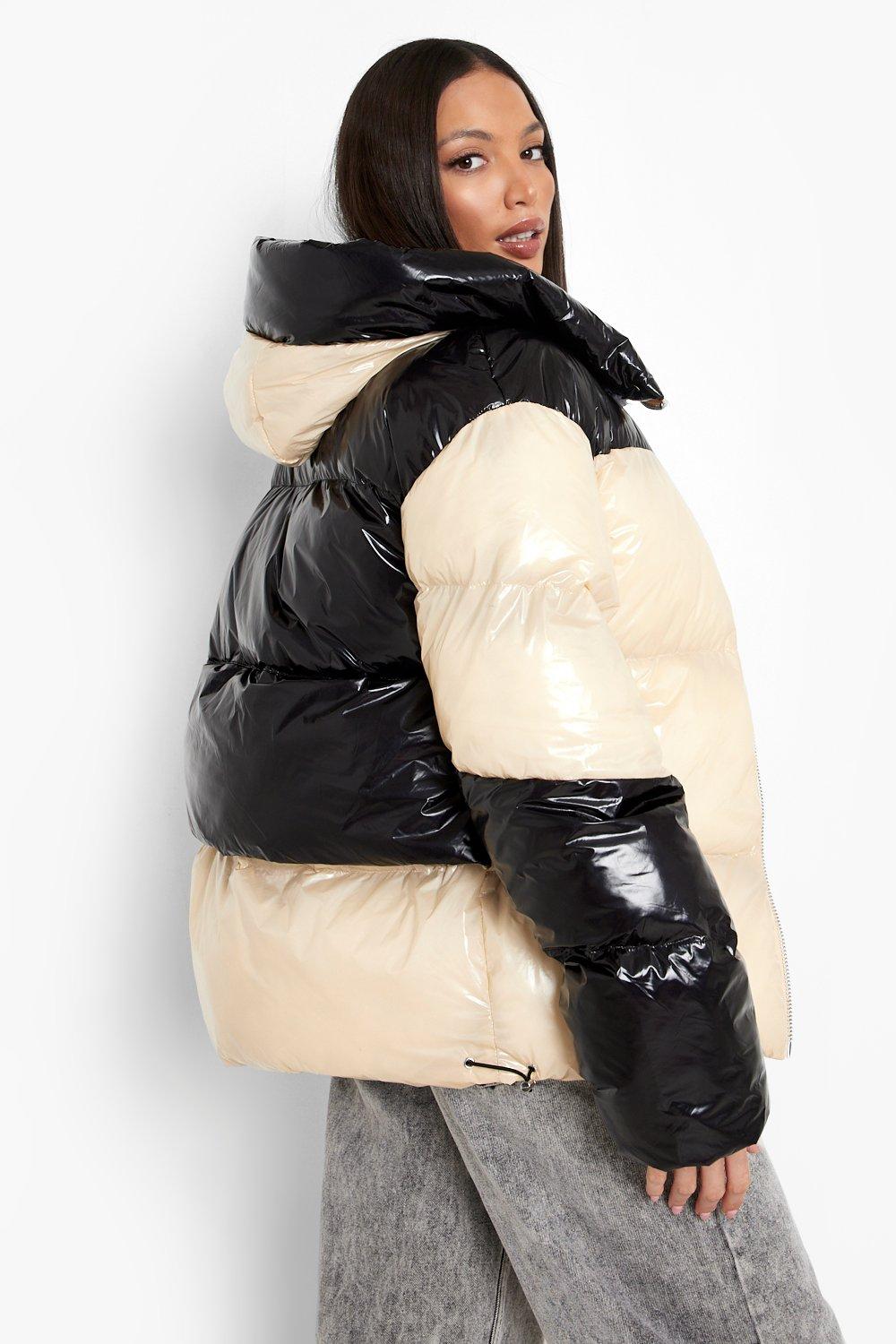 white oversized puffer jacket