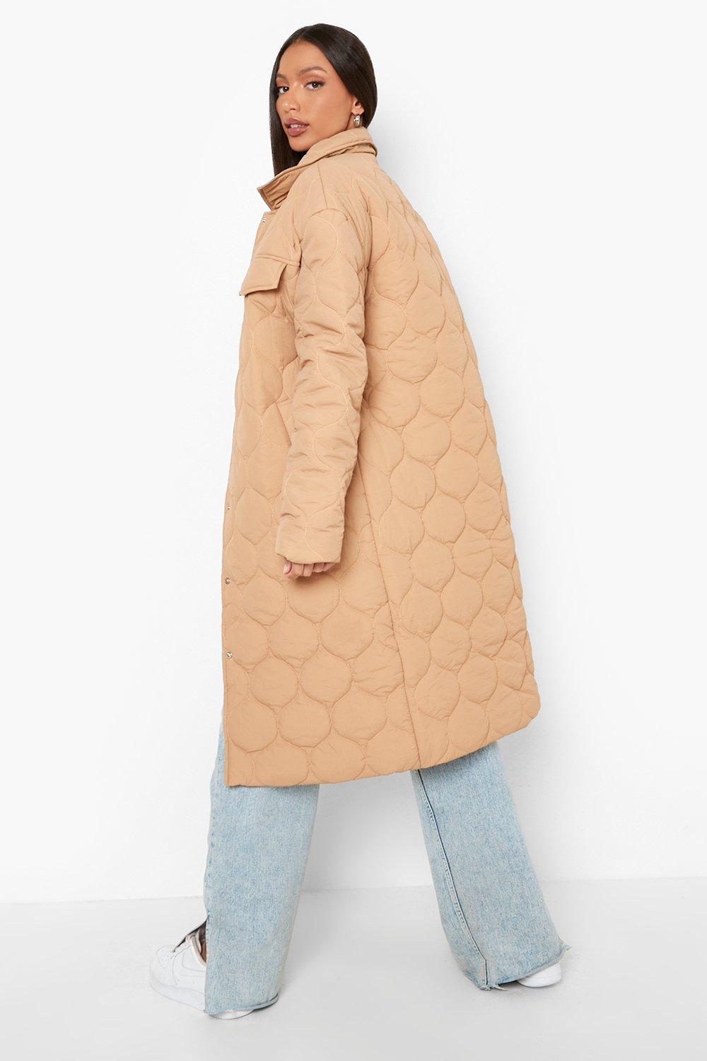 Boohoo longline best sale padded coat