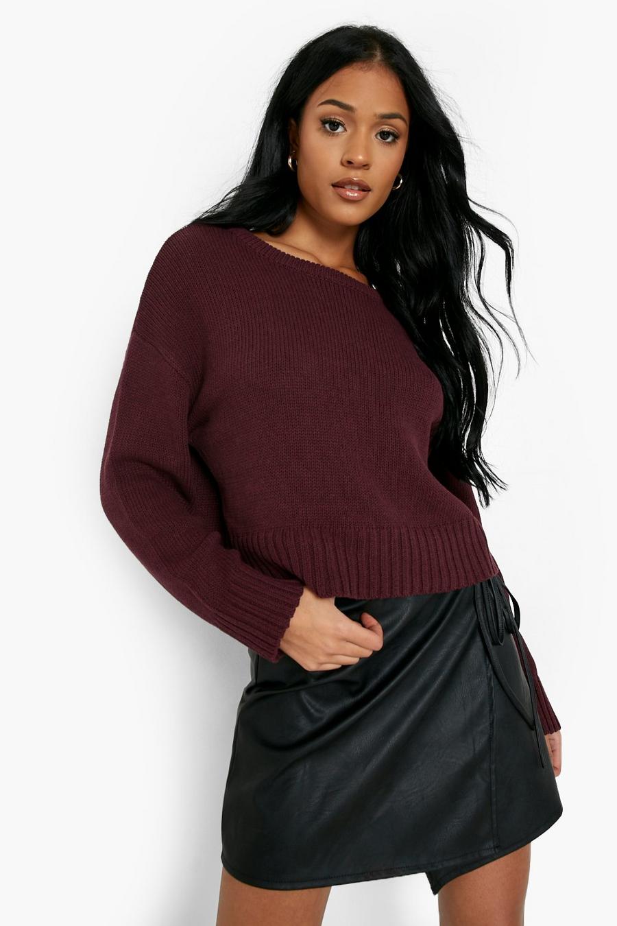 Berry Tall Basic Crop Jumper image number 1