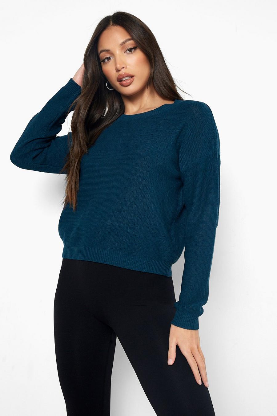 Tall Pullover, Teal image number 1