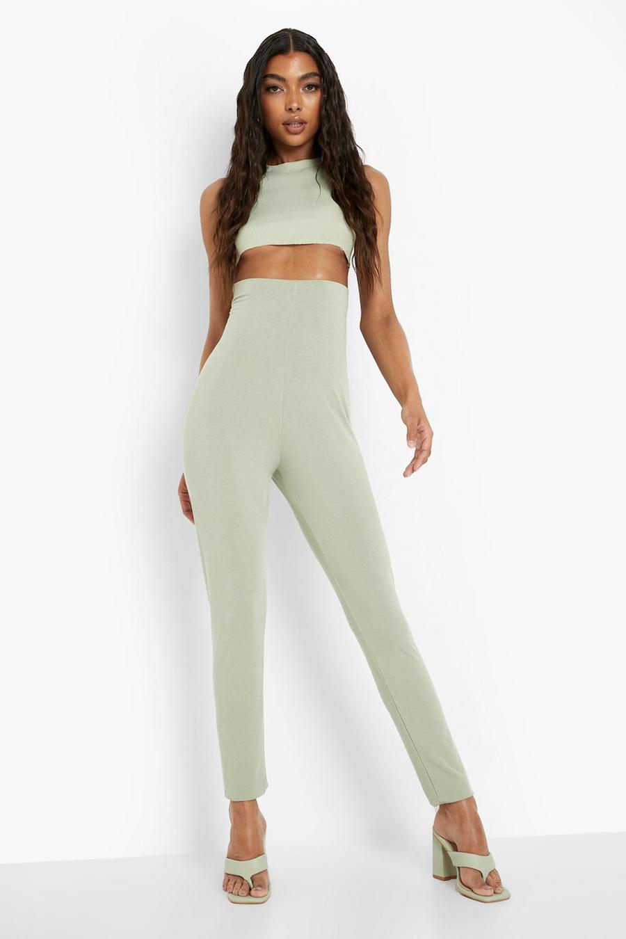 Legging Tall in Jersey , Sage image number 1