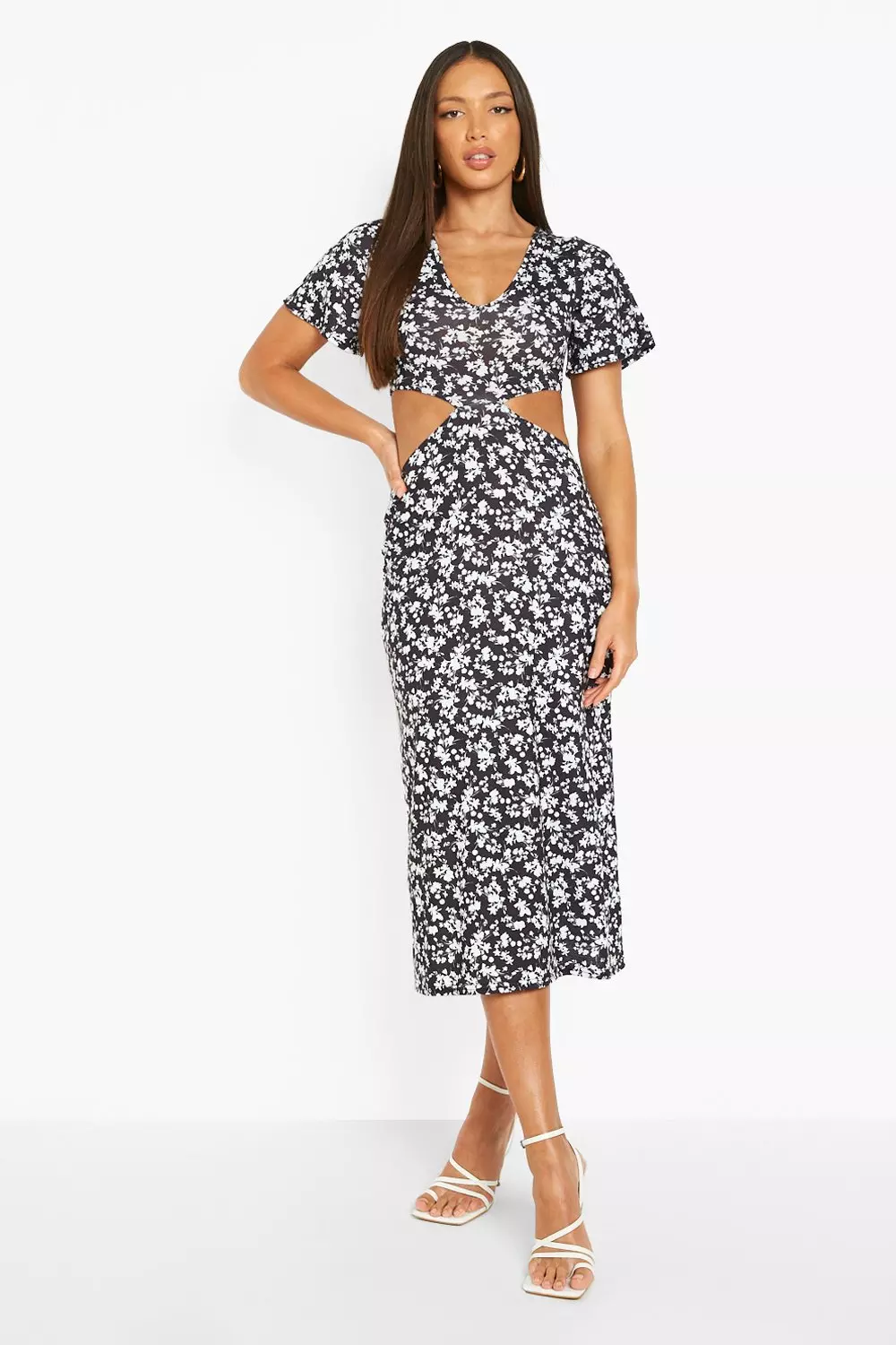 Leith floral hotsell midi dress