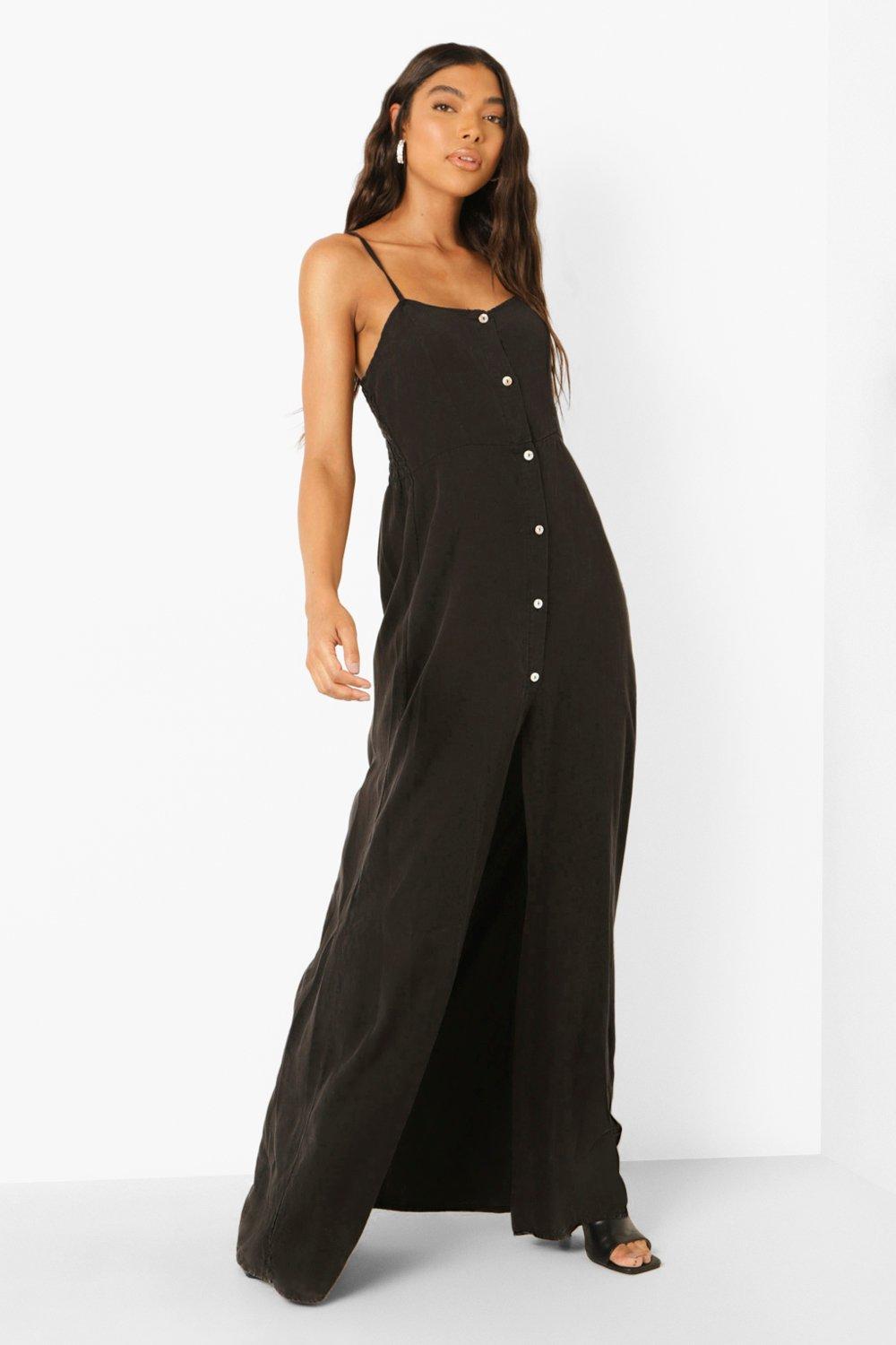 Maxi front outlet split dress