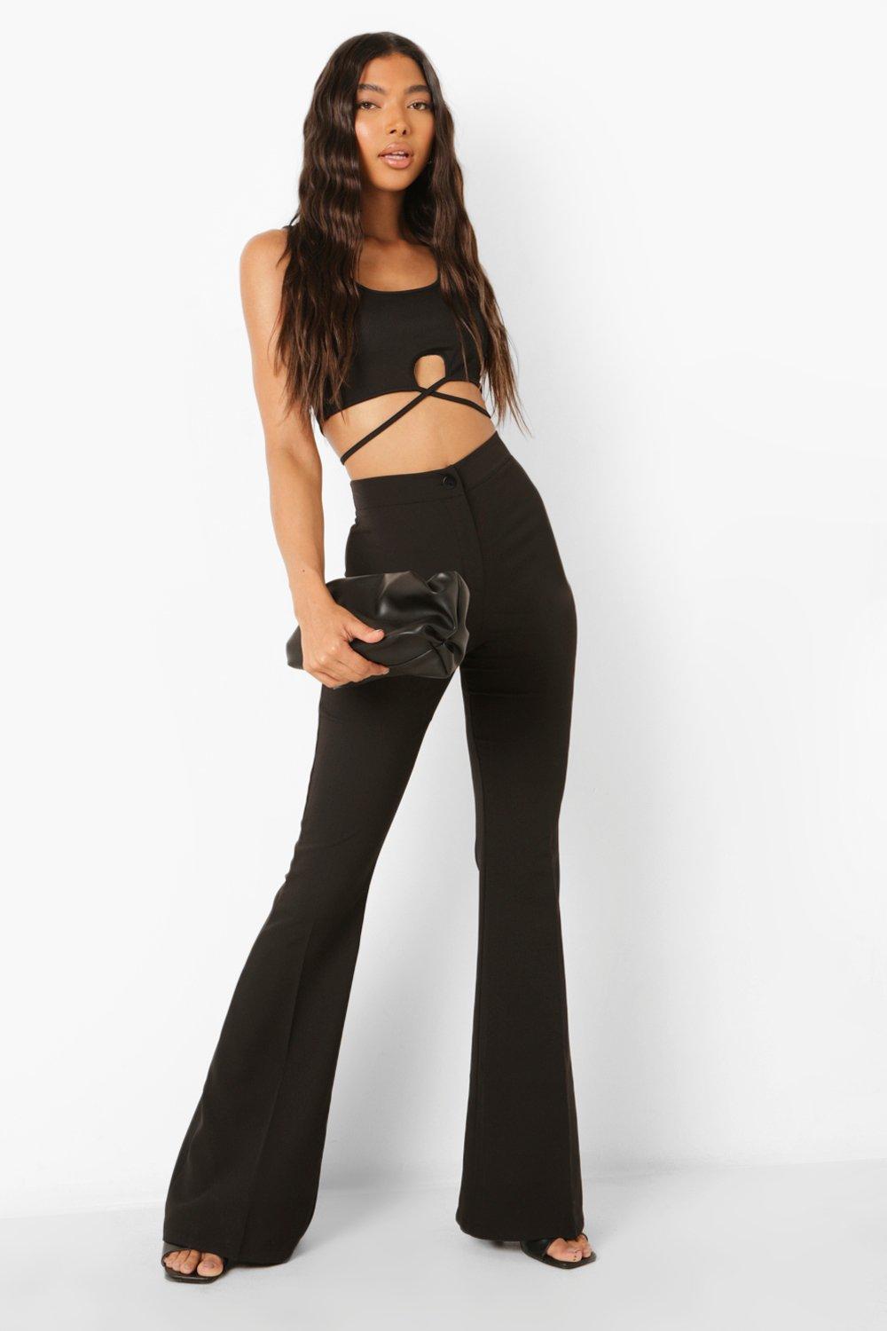 Comfy Flared Suit Pants Tall - Black