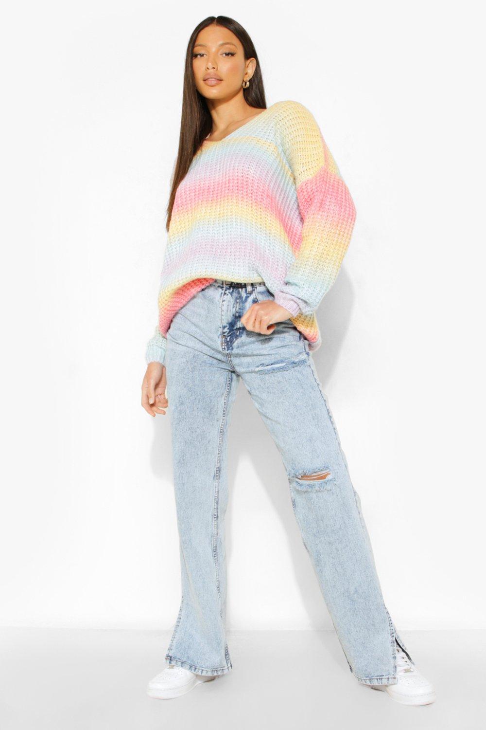 Rainbow hot sale ombre sweater