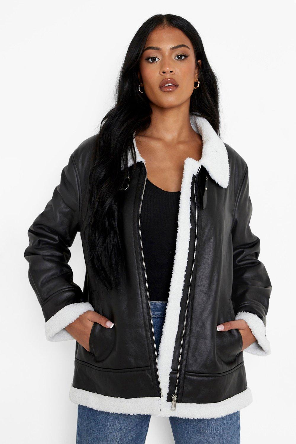 plus size aviator jacket women