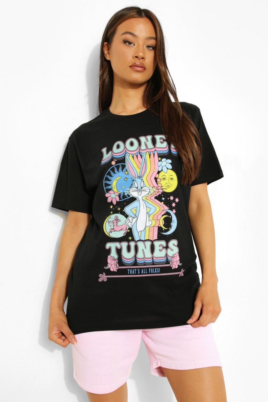 Black Tall Looney Tunes Licensed T-shirt image number 1