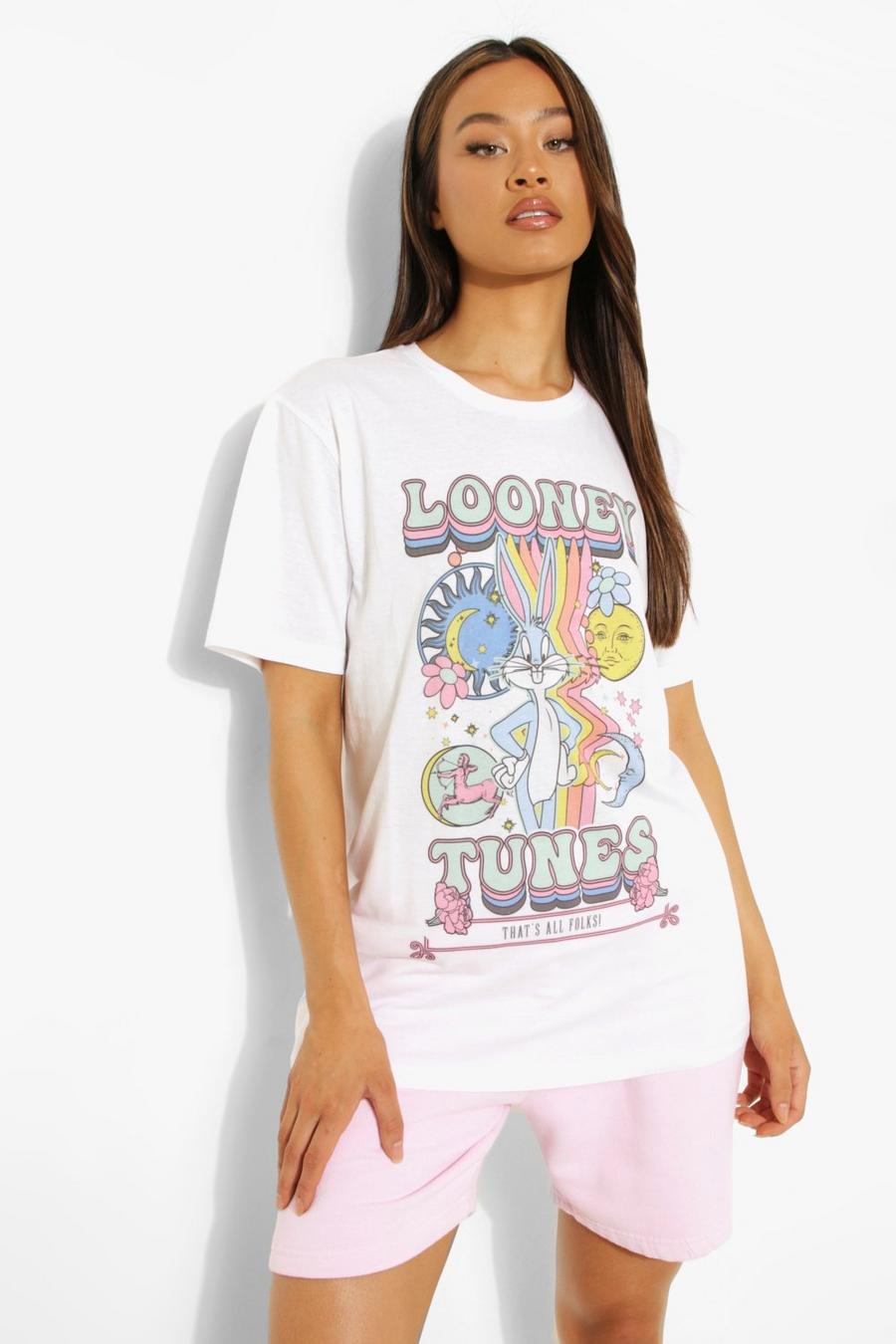 White Tall Looney Tunes Licensed T-shirt image number 1