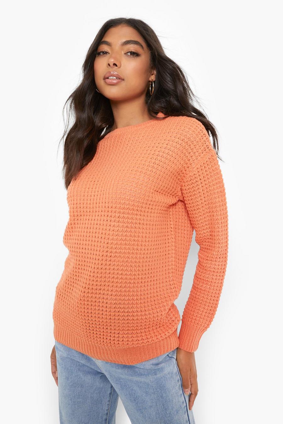 Spice orange Recycled Tall Basic Crew Neck Jumper image number 1