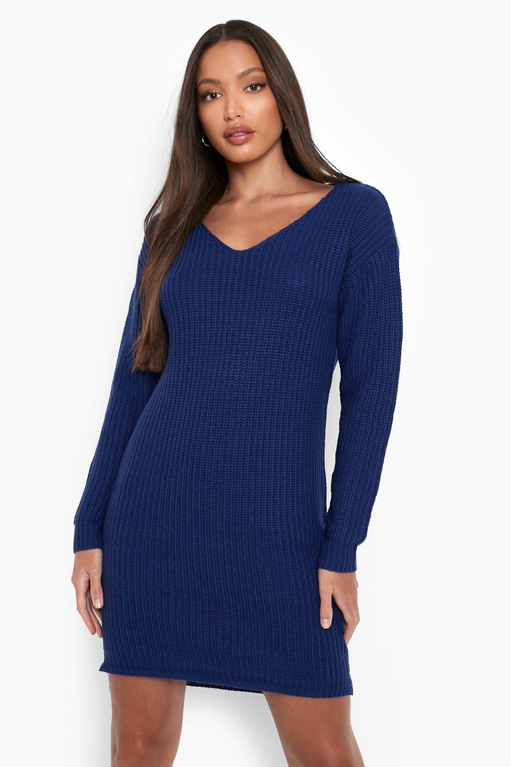 Navy sweater clearance dress