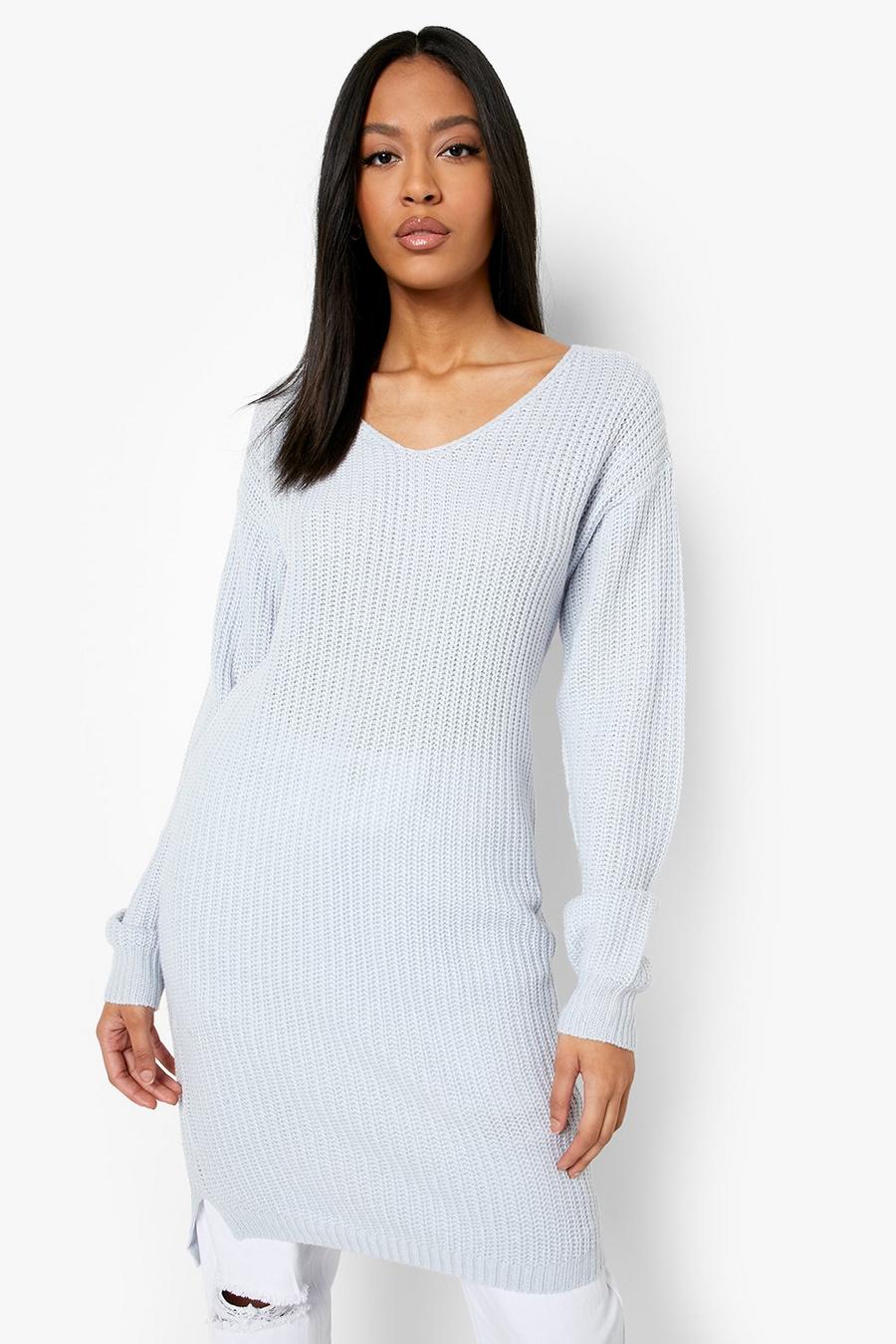 Dusty blue Recycled Tall Basic Longline Sweater image number 1