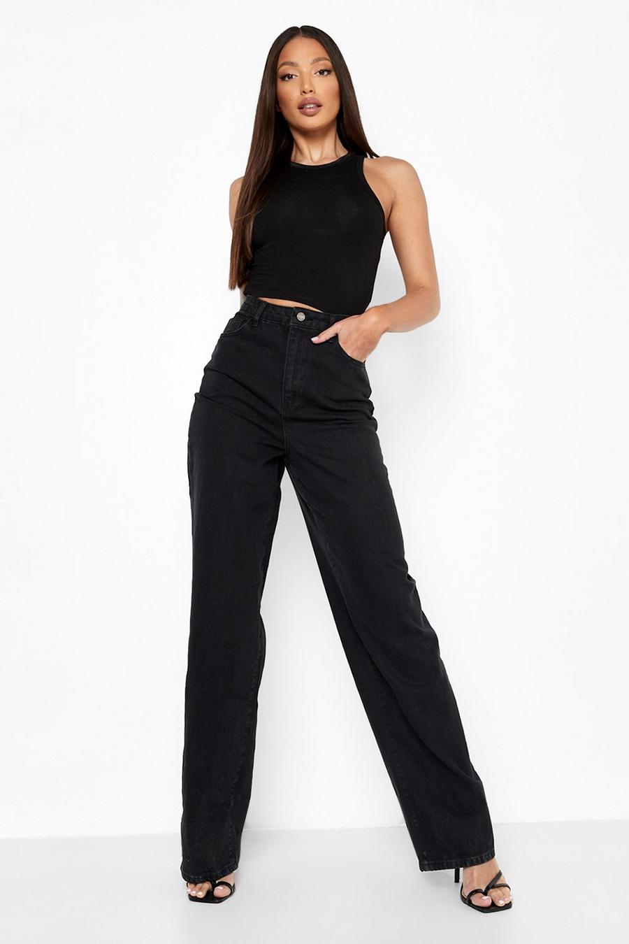 Black nero Tall High Rise Dad Jeans