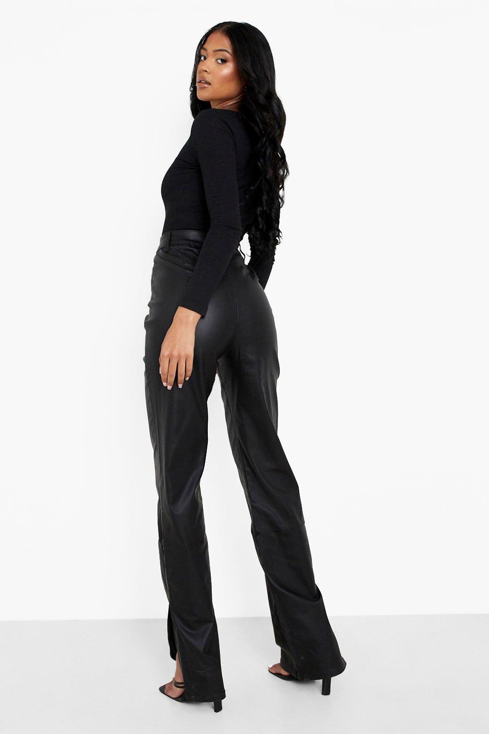 Tall black best sale coated jeans