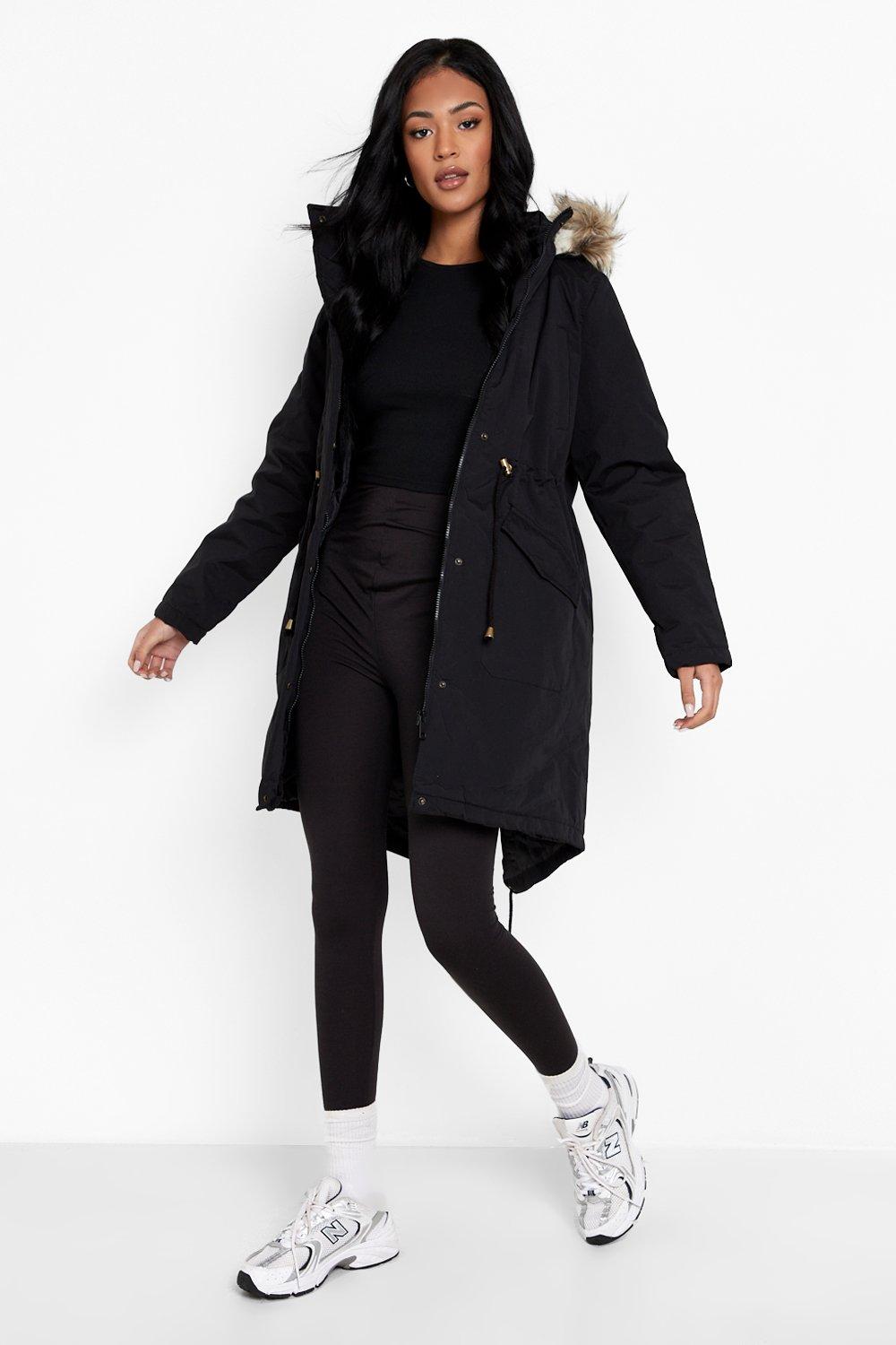 Boohoo store parka coat