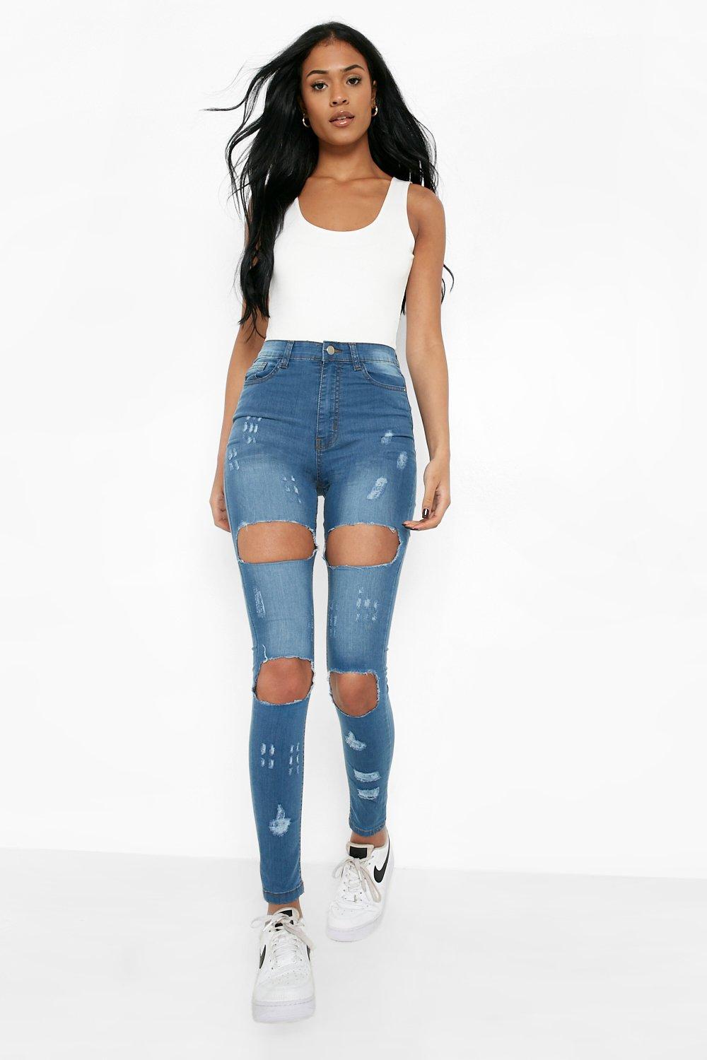 tall distressed skinny jeans