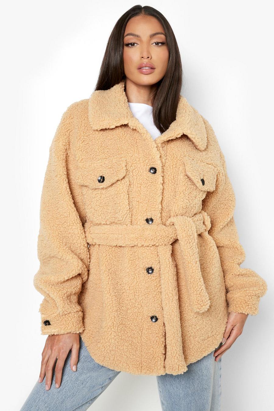 Tall Teddy-Jacke, Camel image number 1