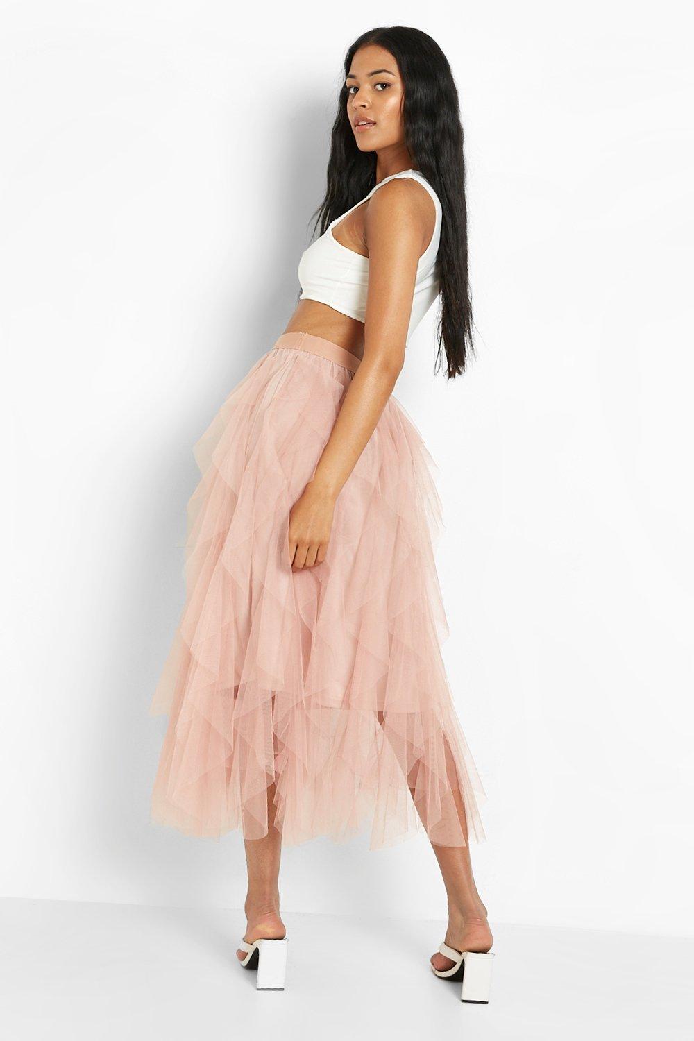 Layered 2025 skirt boohoo