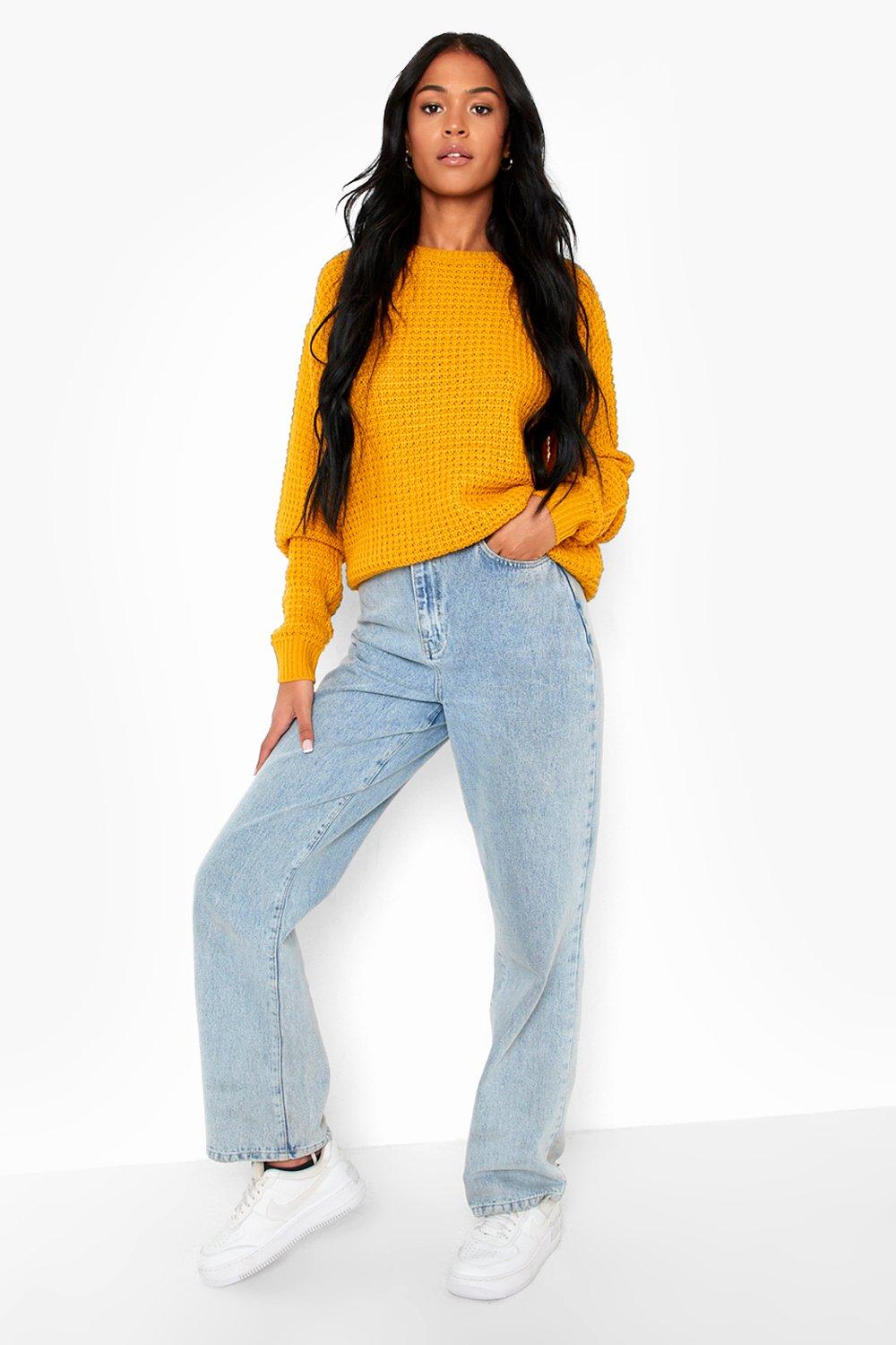 Tall Basic Waffle Knitted Sweater