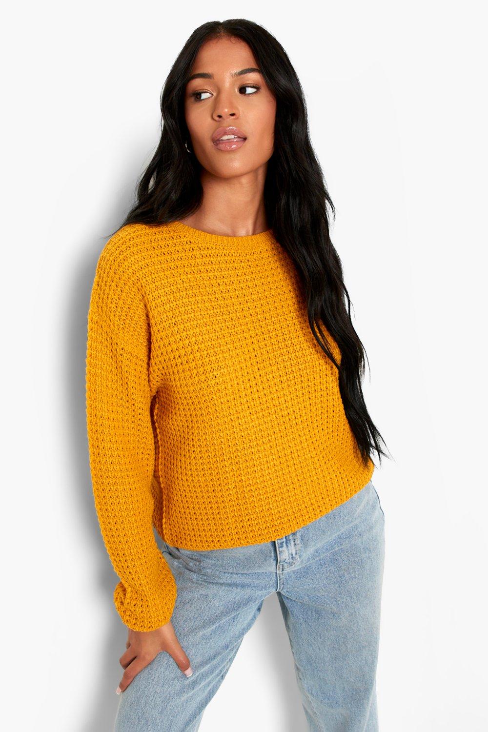 Women's Waffle Knit Jumper