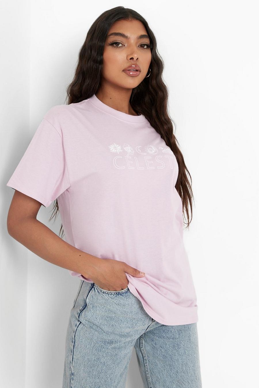 Lilac Tall 'Celeste' Graphic T-Shirt image number 1