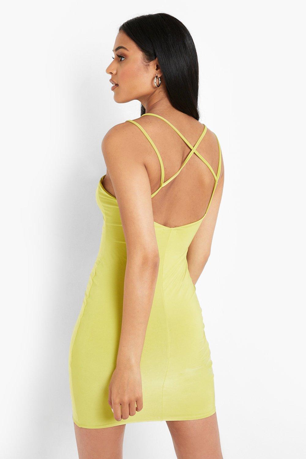 Double layer outlet bodycon dress