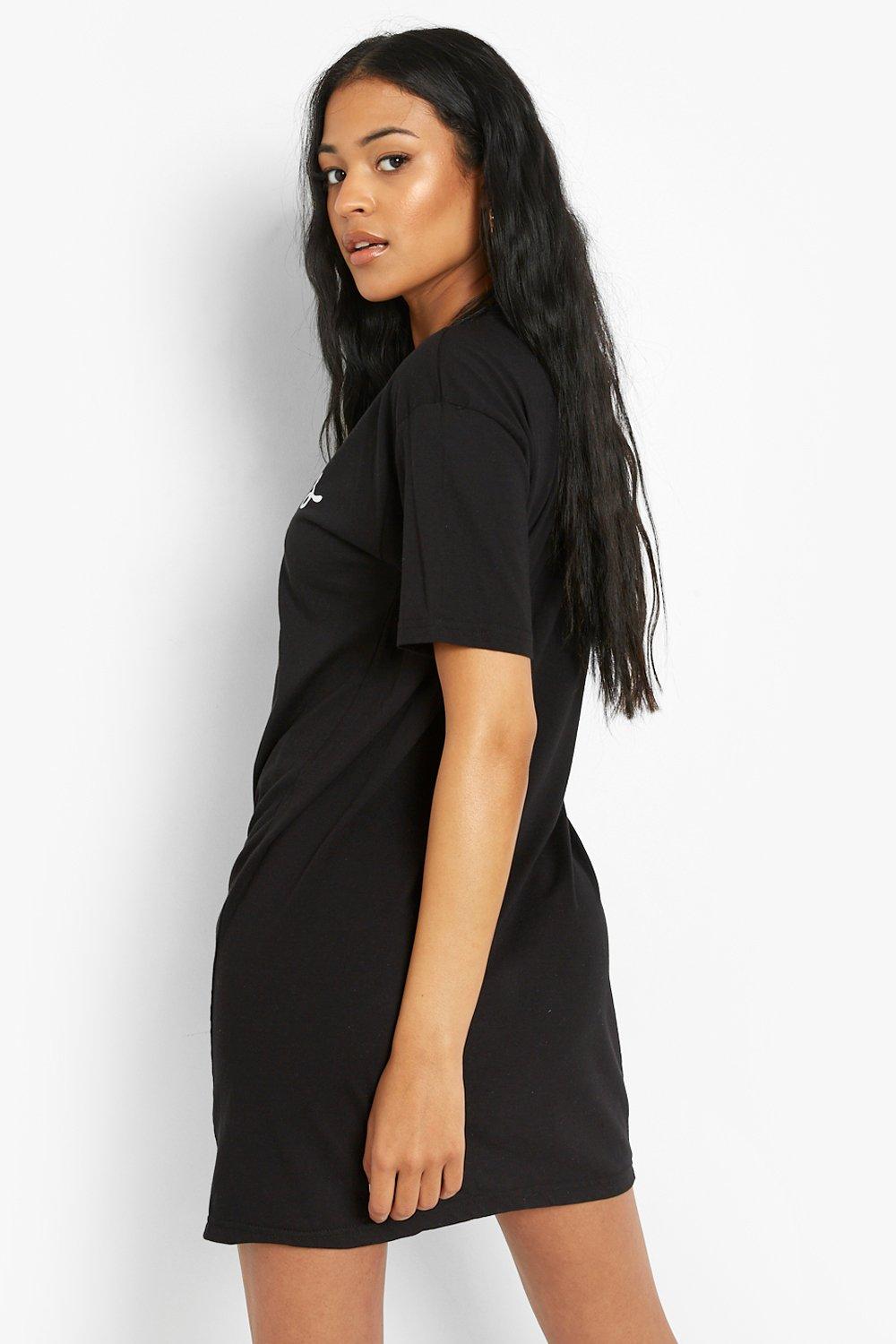 Tall black t shirt 2024 dress