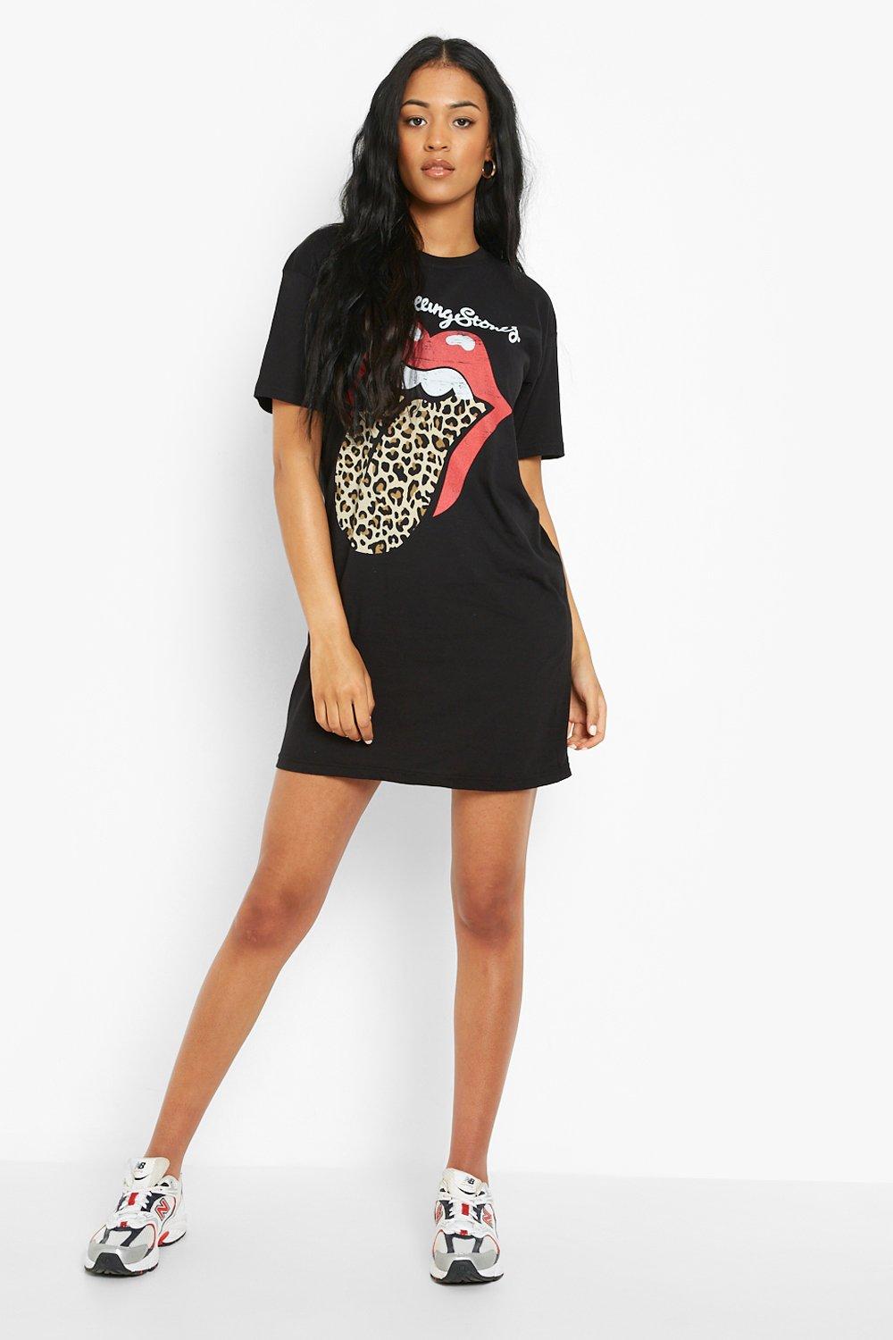 Tall Licensed Rolling Stones T shirt Dress boohoo