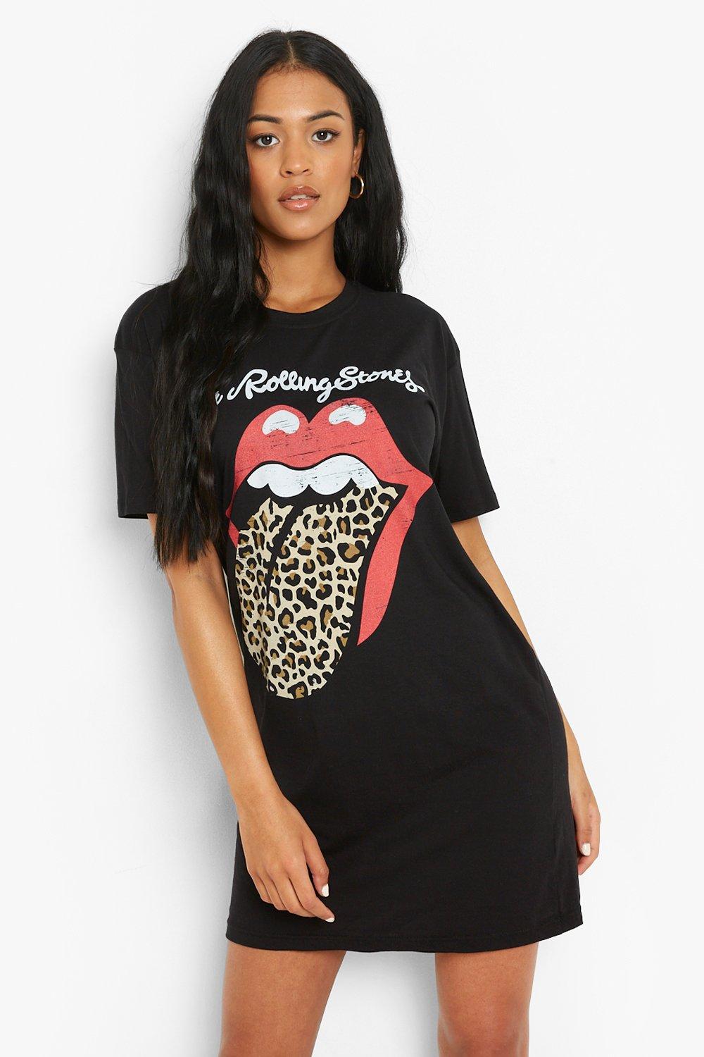 Tall Licensed Rolling Stones T shirt Dress boohoo