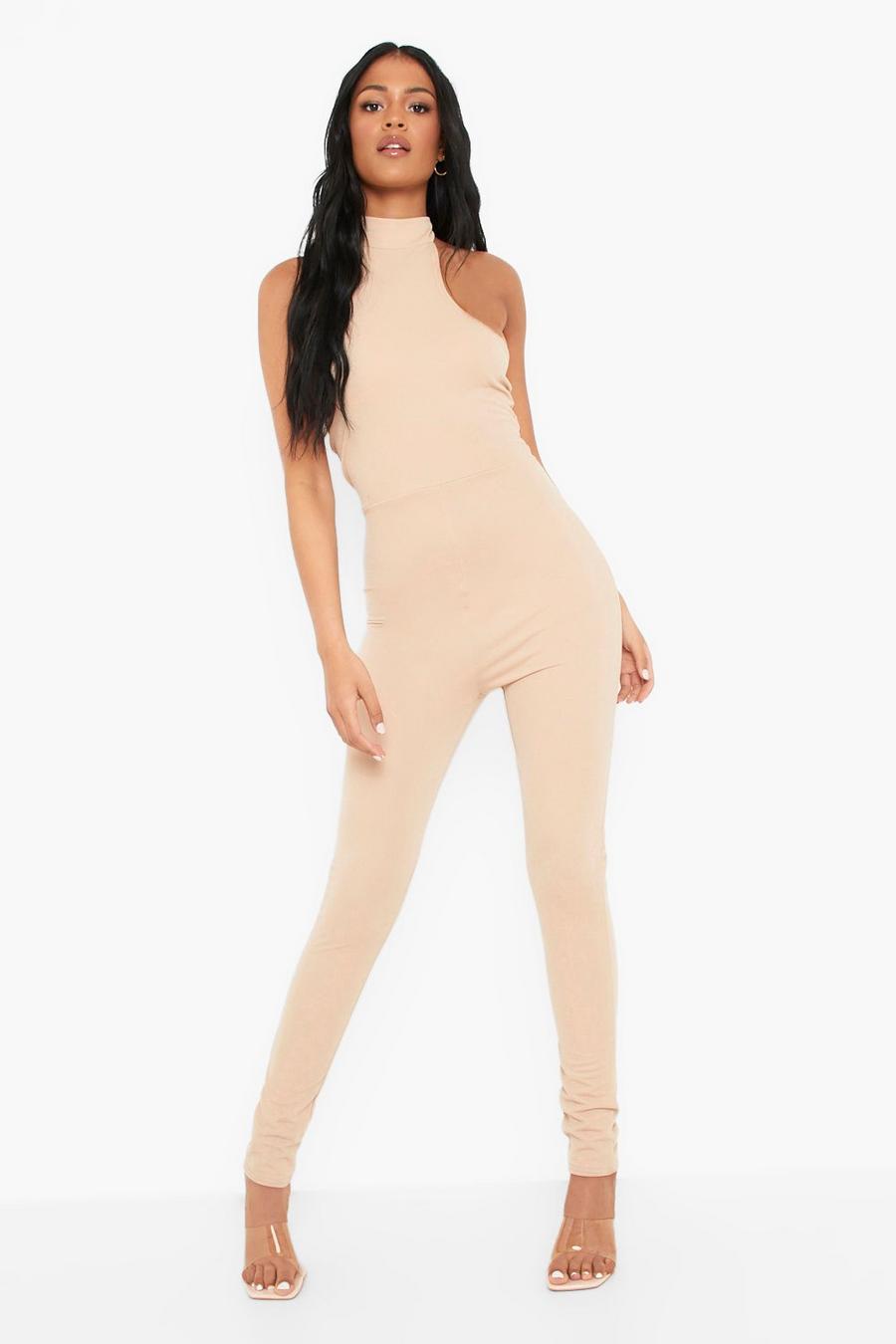 Stone Tall Halter Fitted Jumpsuit image number 1
