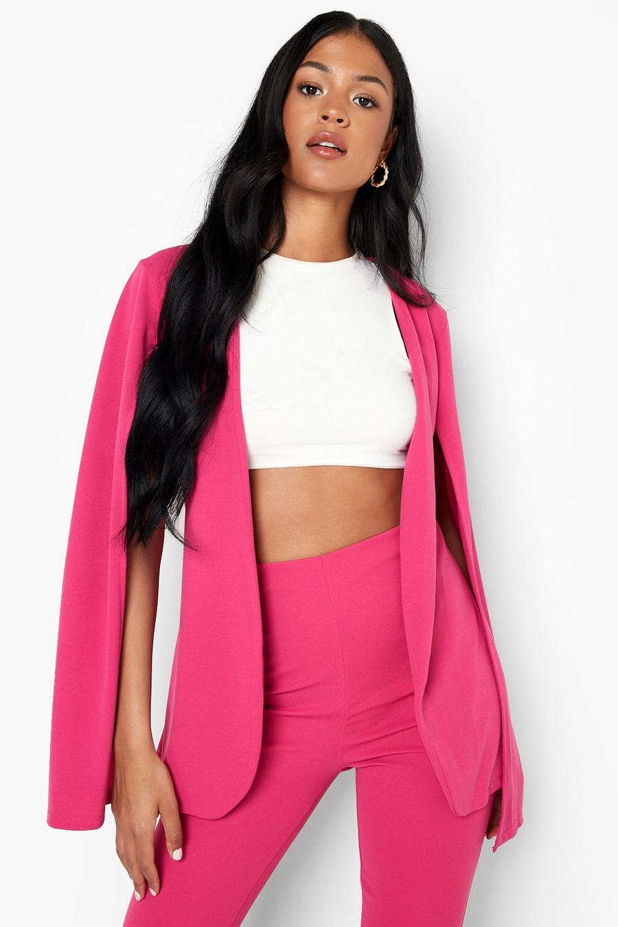 Tall Cape-Blazer, Pink image number 1