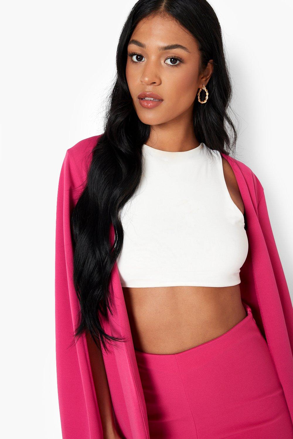 Hot pink clearance cape blazer