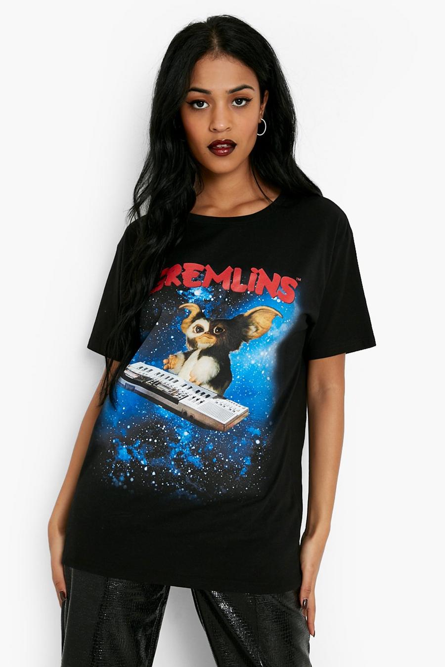 Black Tall Halloween Gremlins Licensed T-shirt image number 1