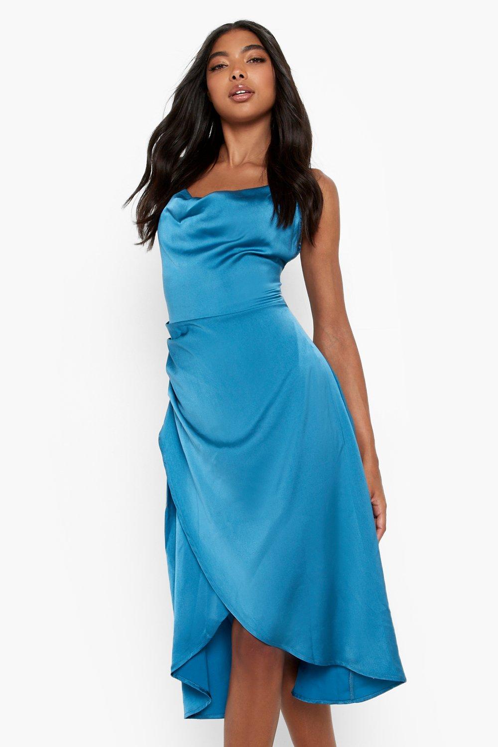 Holly cowl outlet neck midi dress