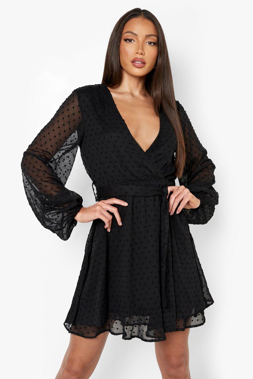 Tall black skater store dress