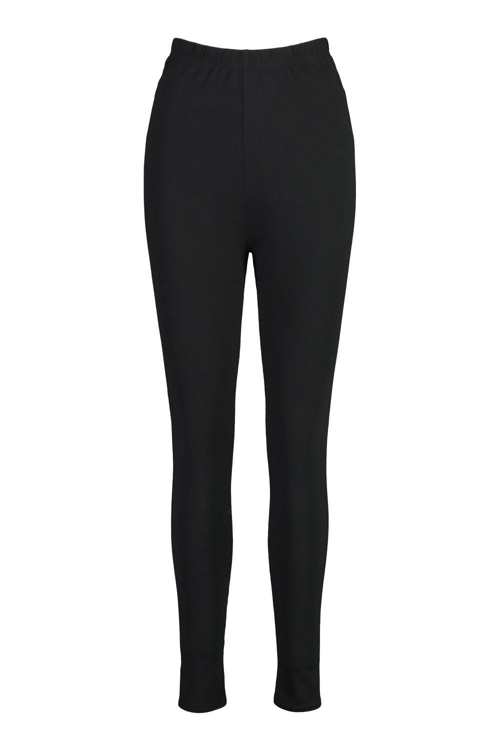 Boohoo leggings - Women's size 12 - Black, lightweight, relaxed fit, NEW..