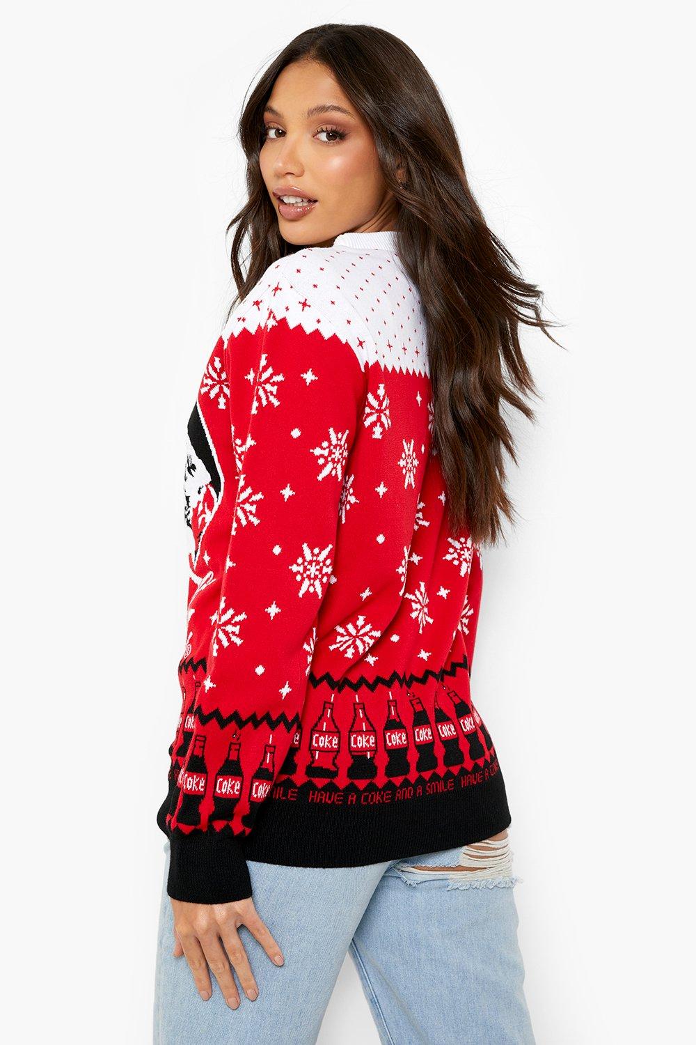 Womens coca clearance cola christmas jumper