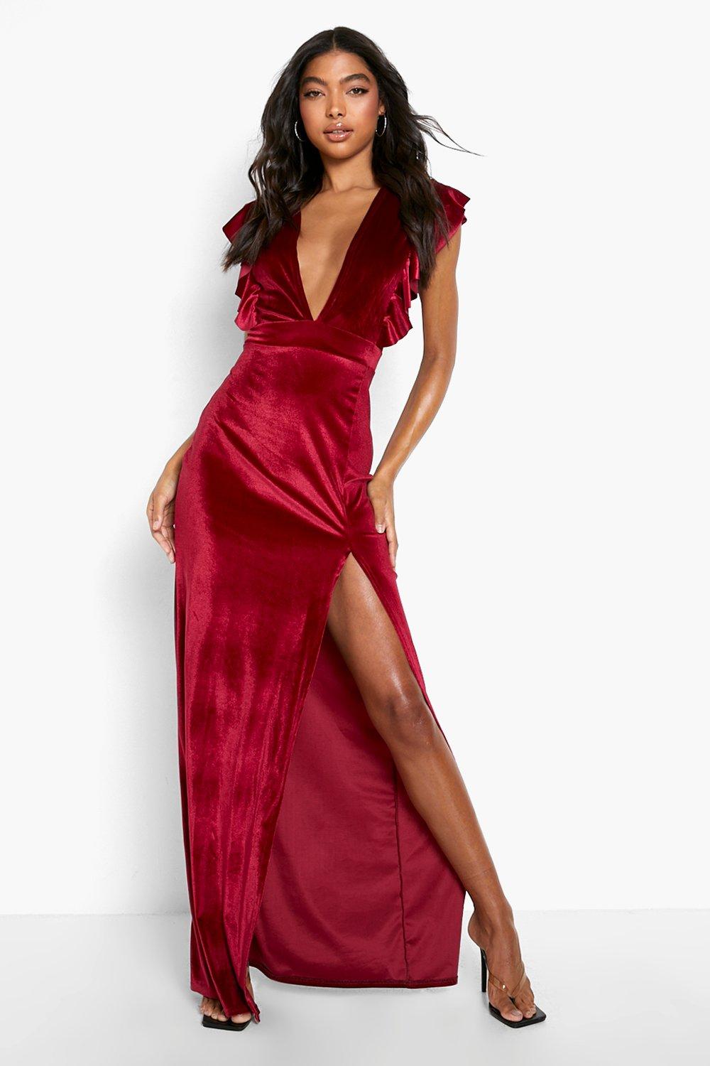 Tall cheap velvet dress