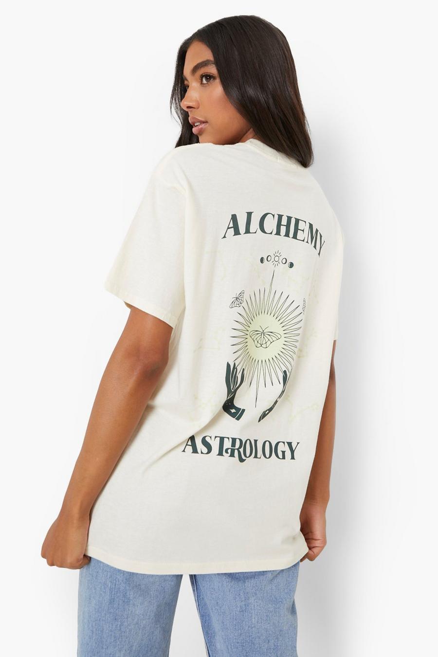 Stone Tall Astrology Back Print T-shirt image number 1